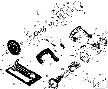 Exploded Diagram A Diagram and Parts List for 7359-04 Type 1 Black and Decker Circular Saw
